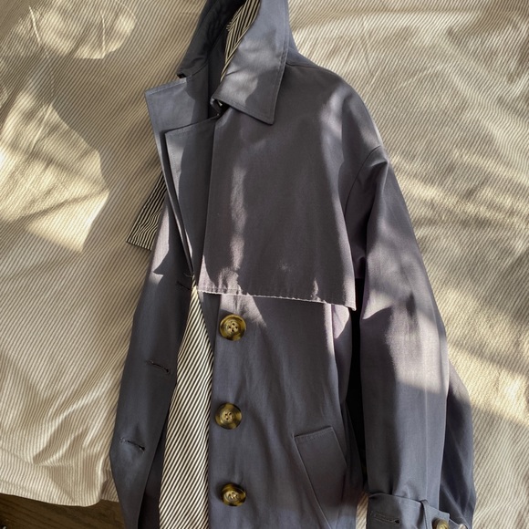 Blue Jazzevar Trenchcoat - Picture 7 of 15